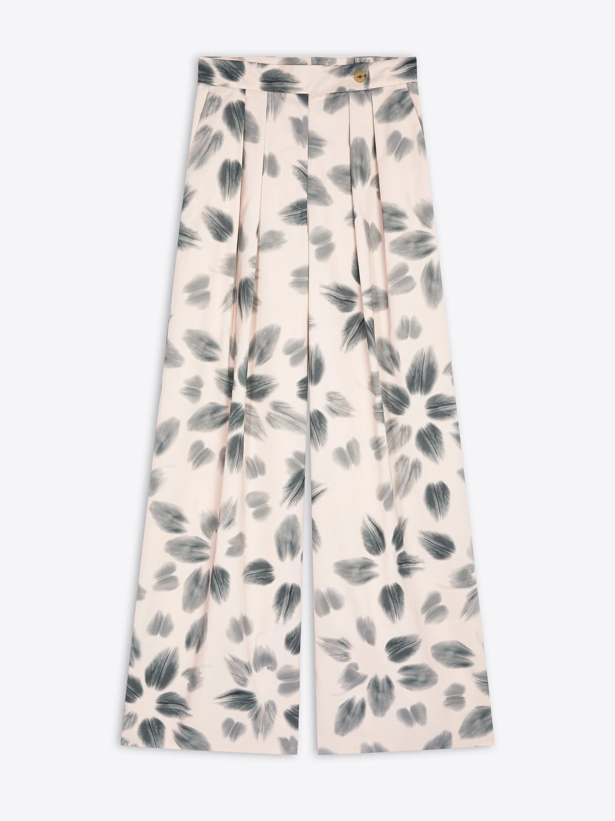 Wide pleated pants sold by Dries Van Noten