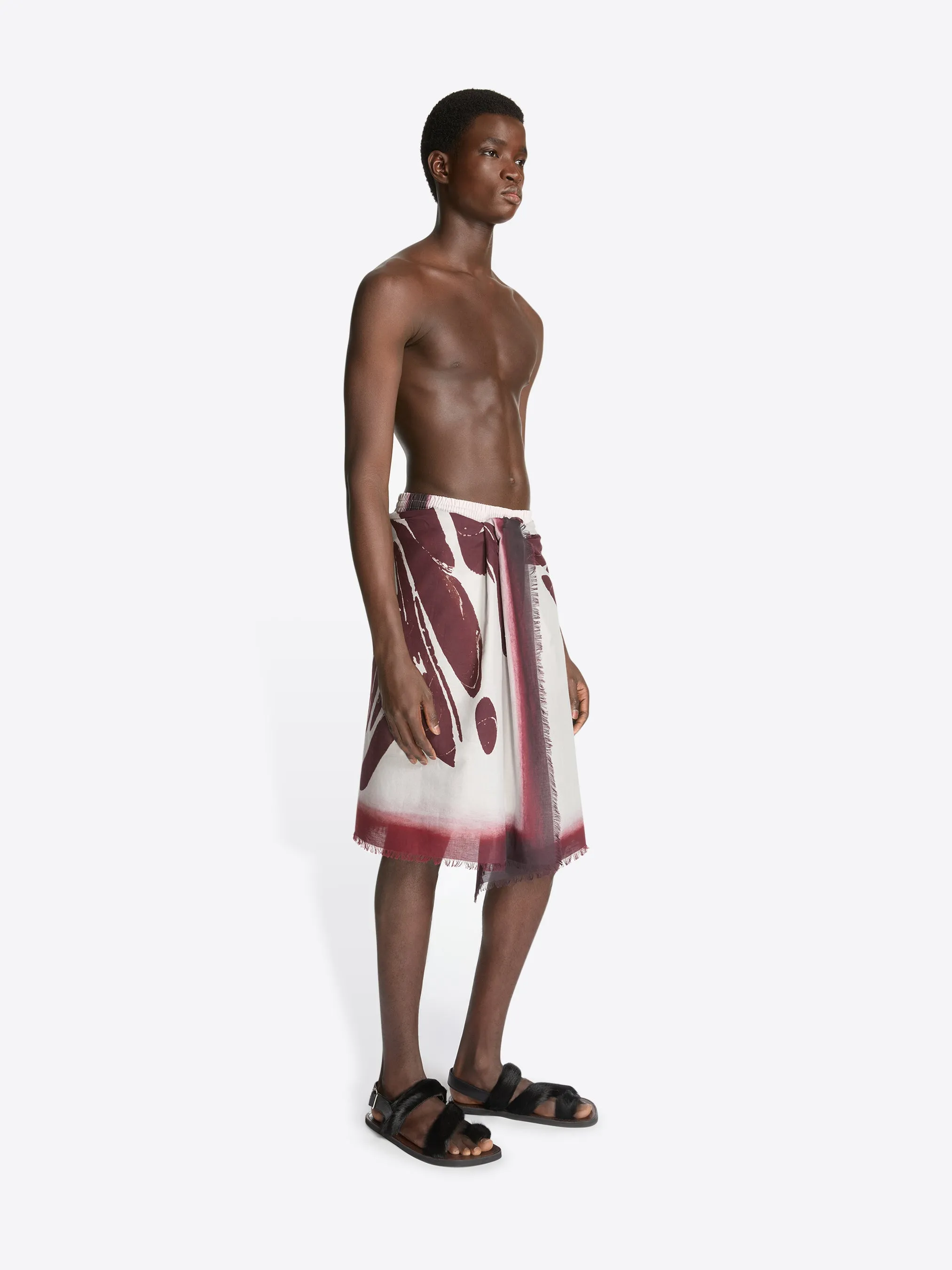 Cotton pareo scarf sold by Dries Van Noten product image thumbnail 3