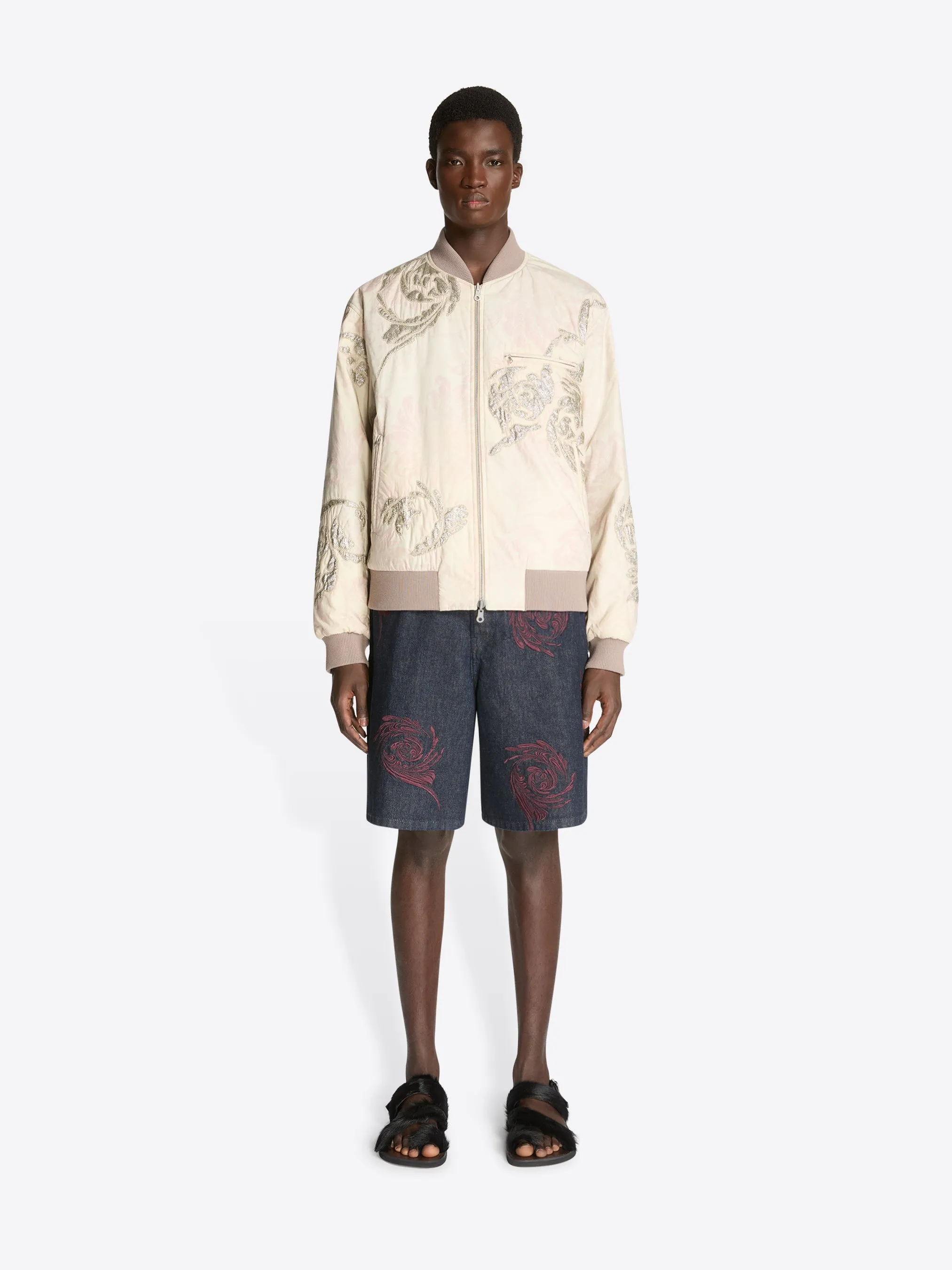 Reversible embroidered bomber sold by Dries Van Noten product image thumbnail 2