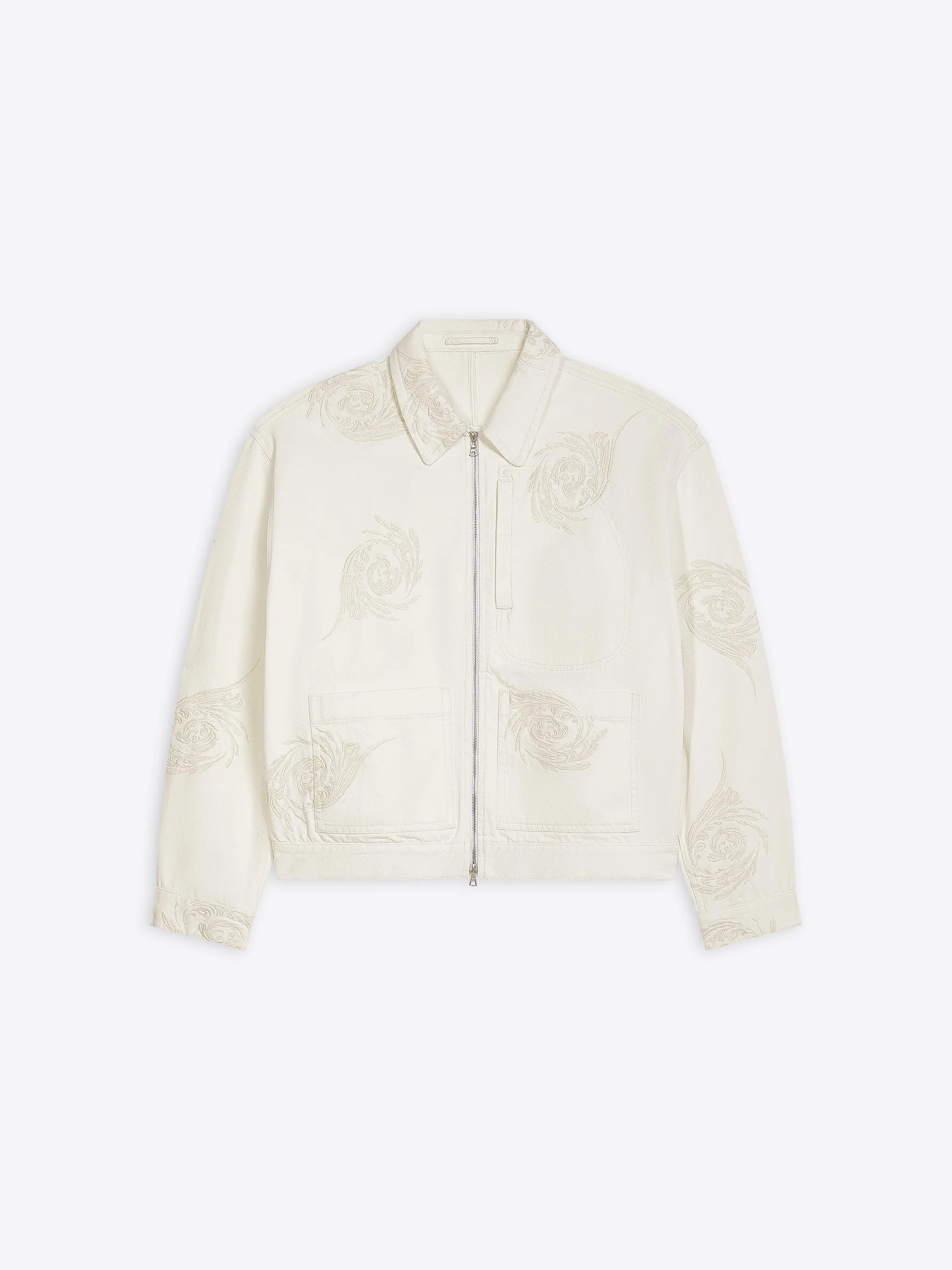 Embroidered denim jacket sold by Dries Van Noten