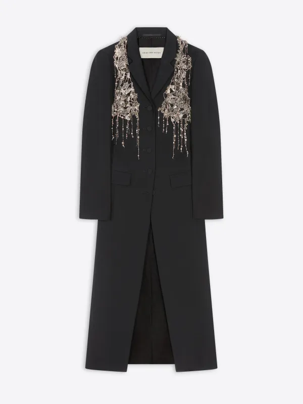 Embellished wool coat sold by Dries Van Noten