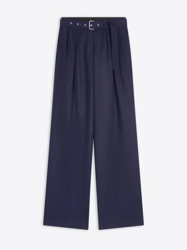 Belted wool trousers sold by Dries Van Noten