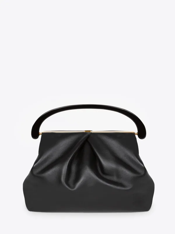 Pleated leather bag sold by Dries Van Noten