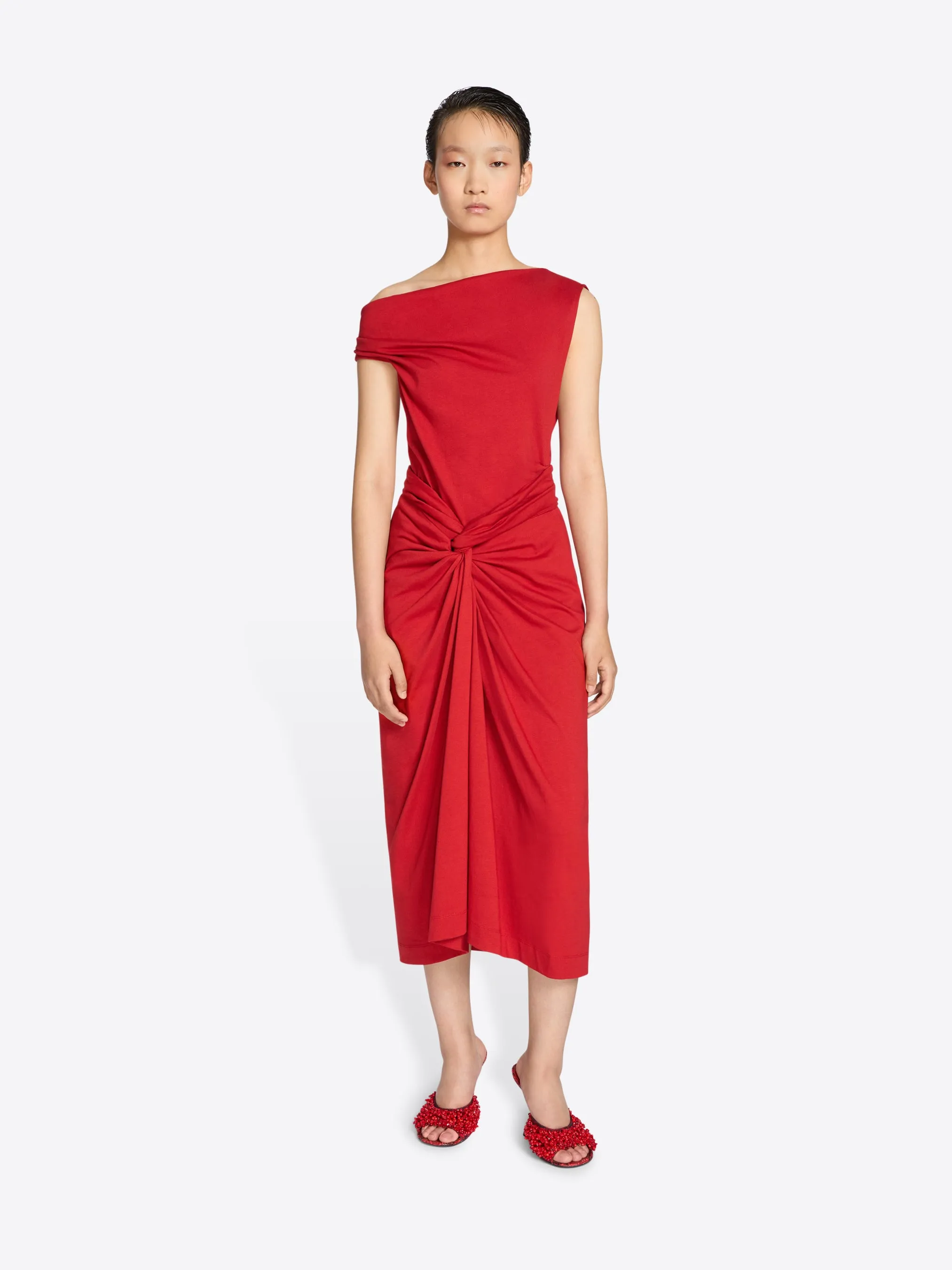 Knotted jersey skirt sold by Dries Van Noten product image thumbnail 2