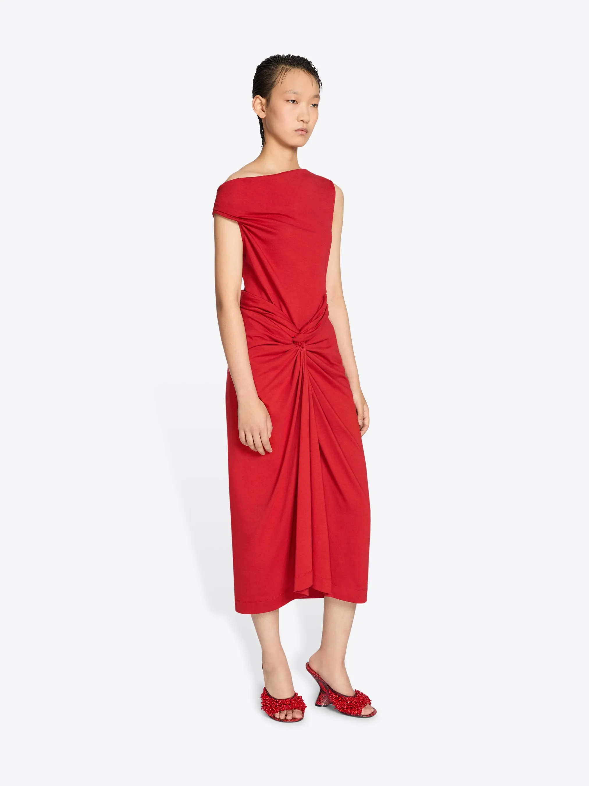 Knotted jersey skirt sold by Dries Van Noten product image thumbnail 3