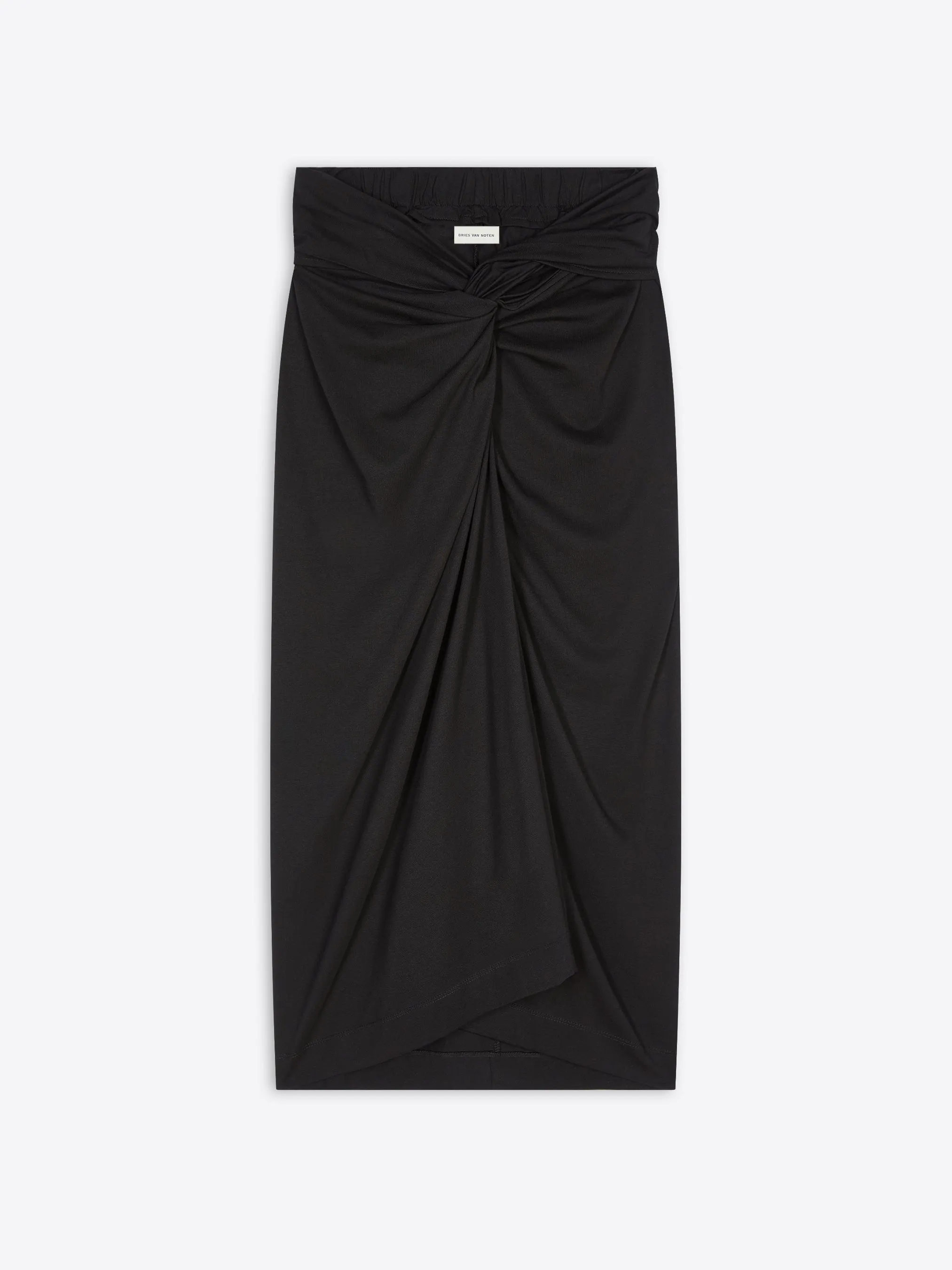 Knotted jersey skirt sold by Dries Van Noten product image thumbnail 5