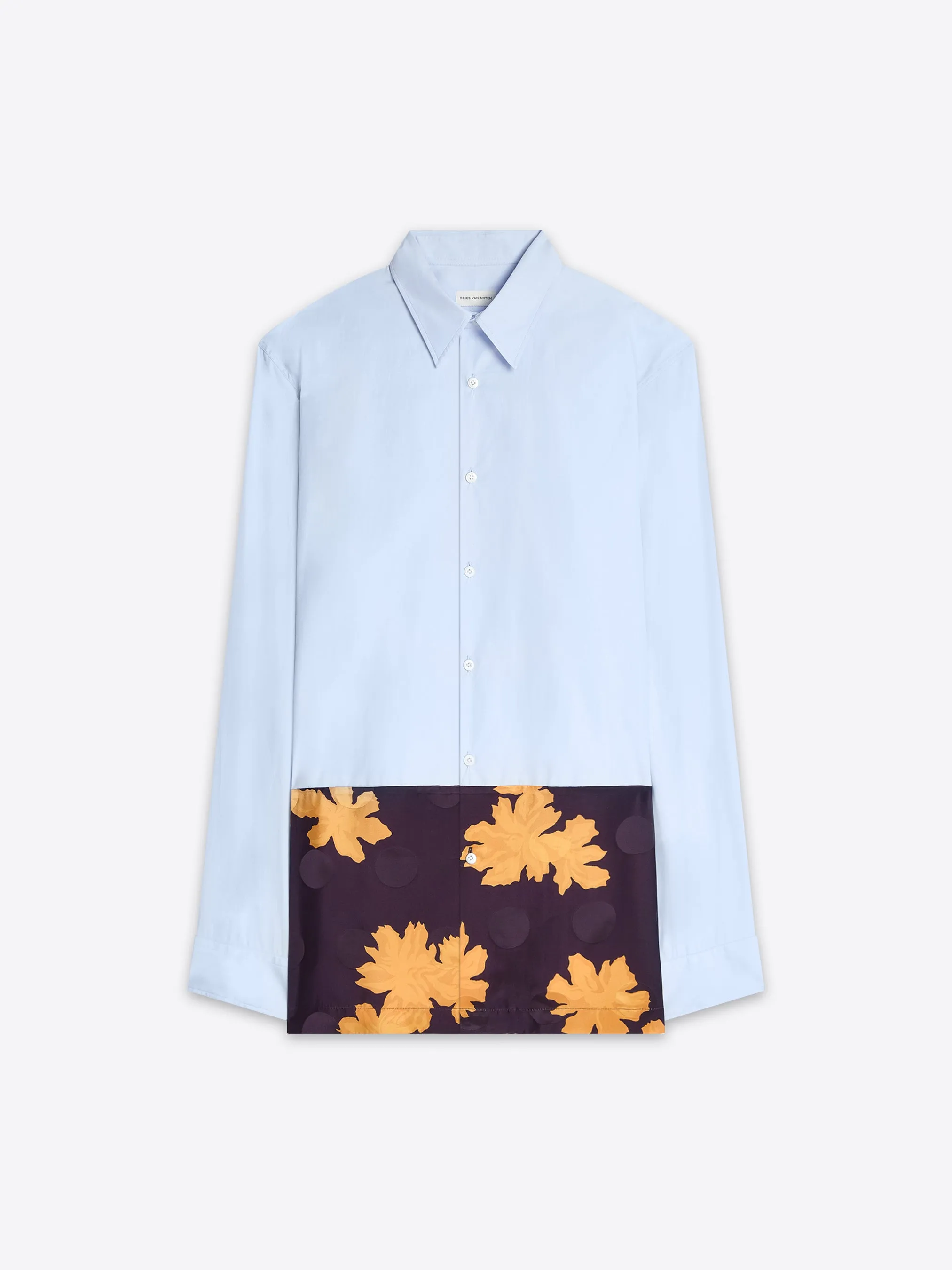 Contrast cotton shirt sold by Dries Van Noten product image thumbnail 5