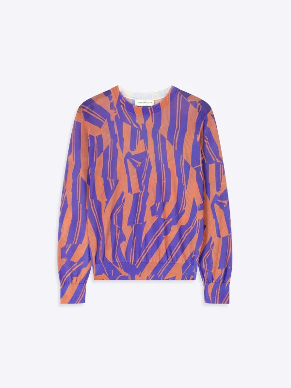 Printed cotton sweater sold by Dries Van Noten
