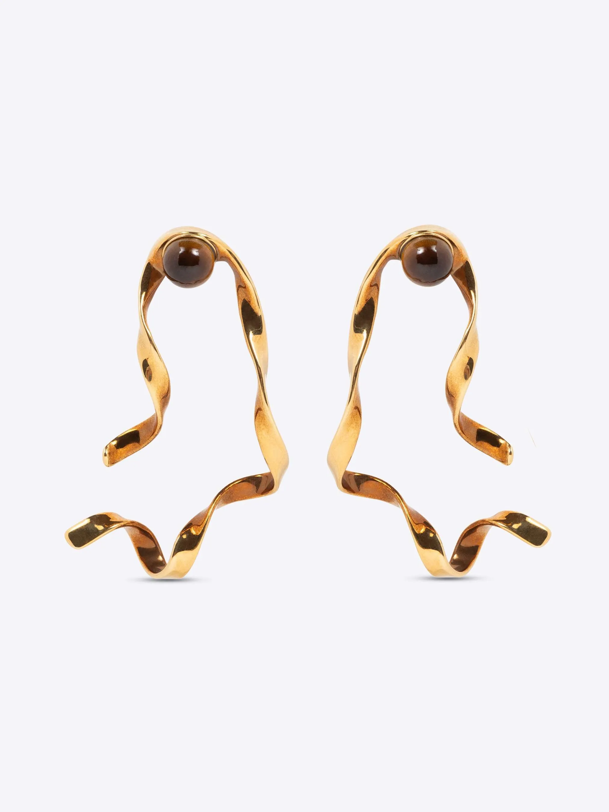 Wave stud earrings sold by Dries Van Noten product image thumbnail 3