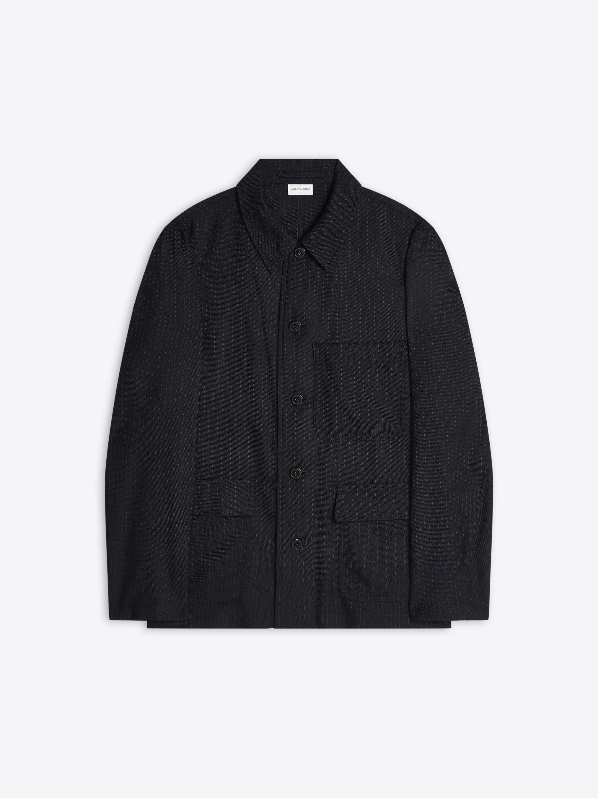 Wool workwear blazer sold by Dries Van Noten