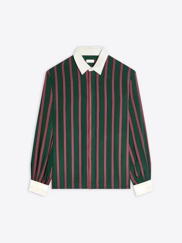 Contrast viscose shirt made by Dries Van Noten