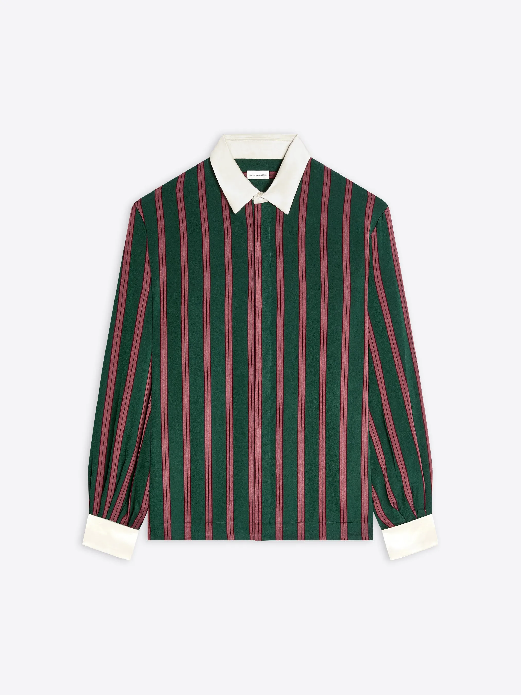 Contrast viscose shirt sold by Dries Van Noten