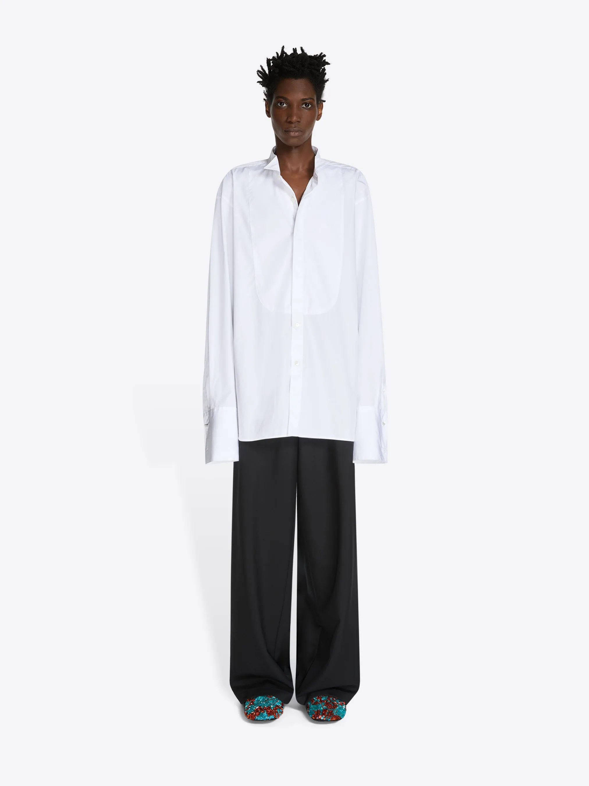 Loose tuxedo shirt sold by Dries Van Noten product image thumbnail 2