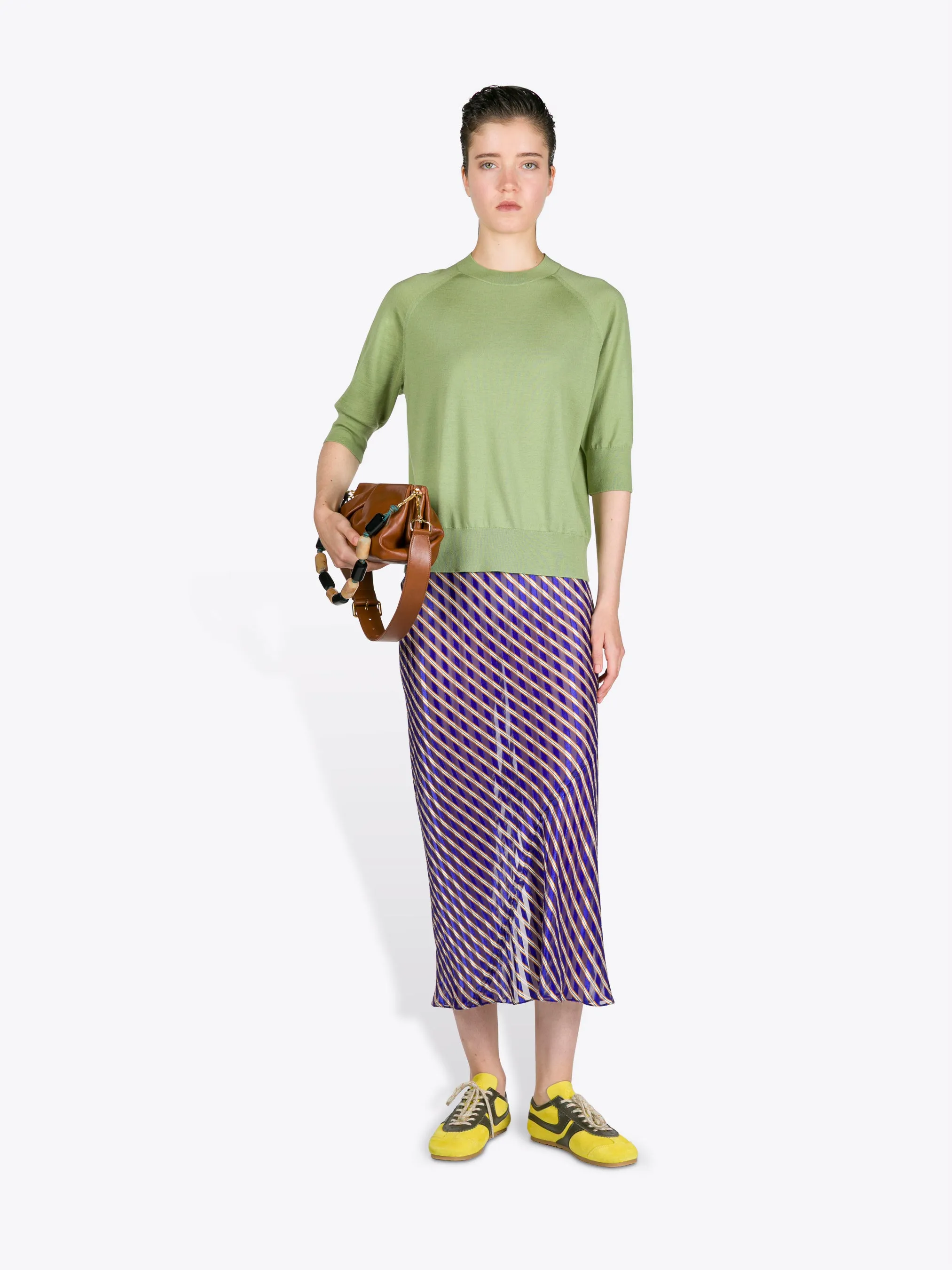 Devoré midi skirt sold by Dries Van Noten product image thumbnail 2