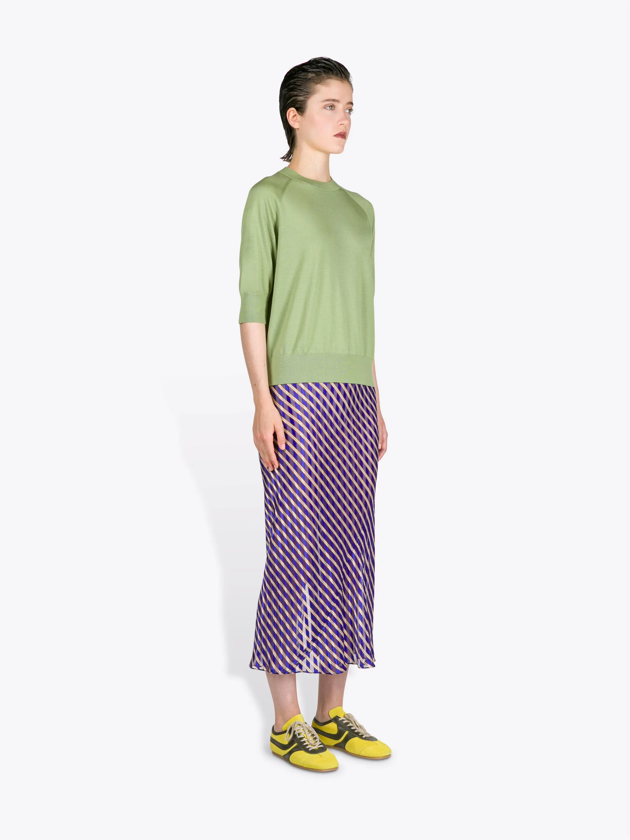 Devoré midi skirt sold by Dries Van Noten product image thumbnail 3