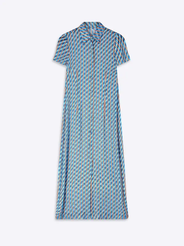 Devoré shirt dress made by Dries Van Noten