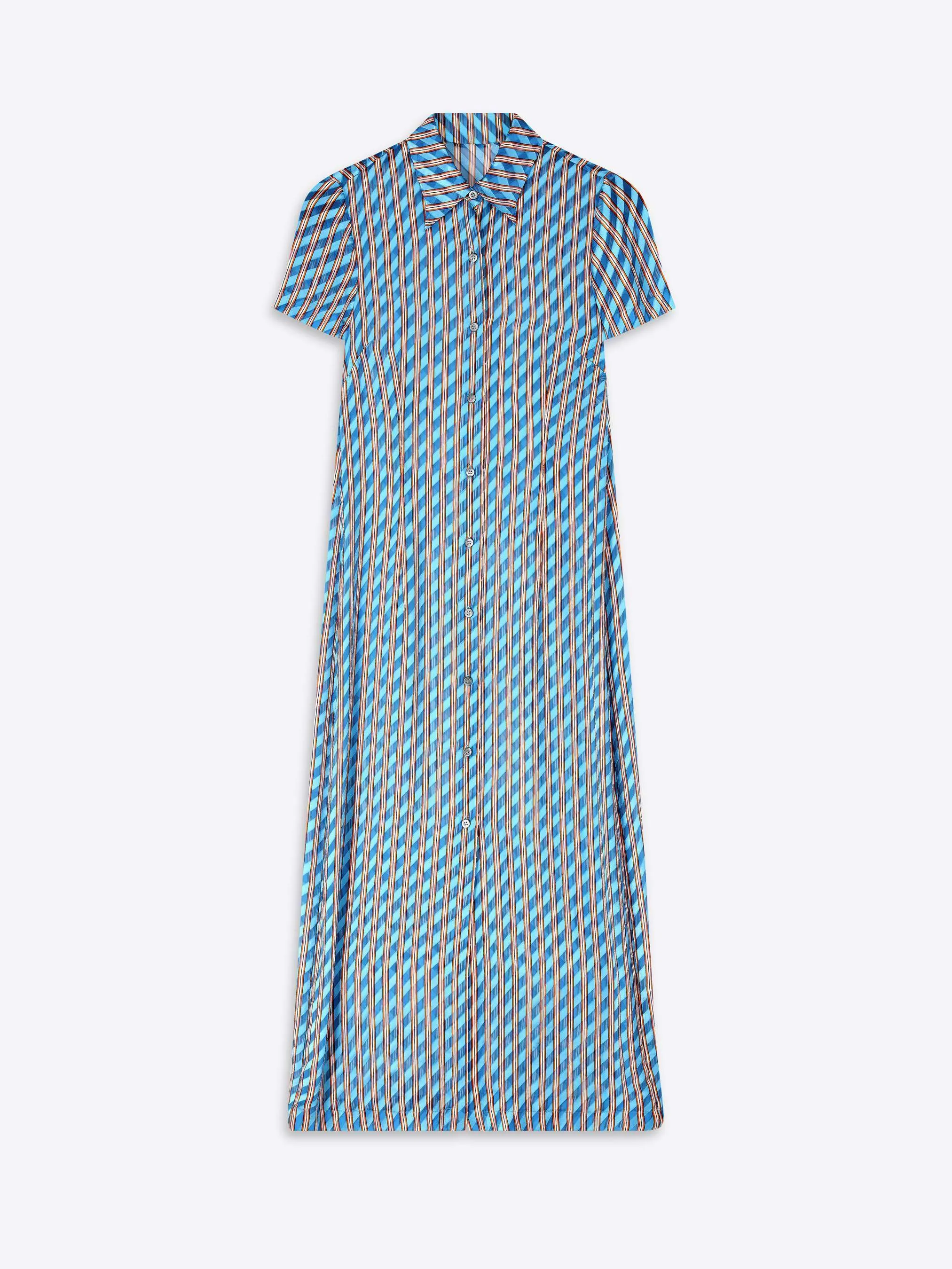 Devoré shirt dress sold by Dries Van Noten