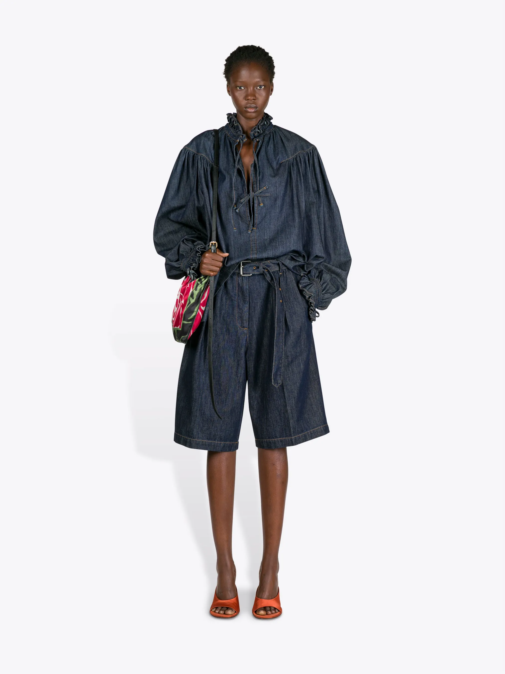 Open-toe satin mules sold by Dries Van Noten product image thumbnail 5