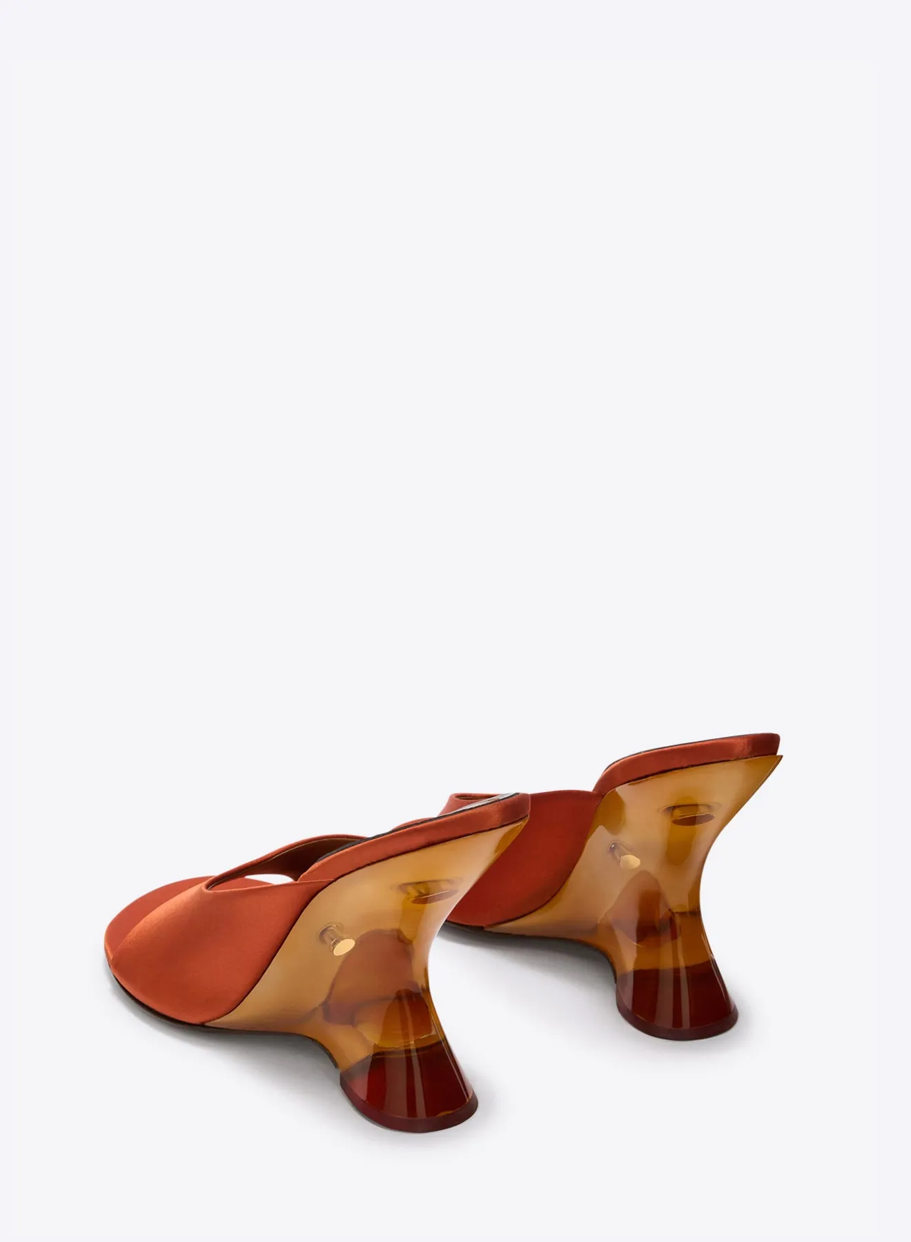 Open-toe satin mules sold by Dries Van Noten product image thumbnail 4