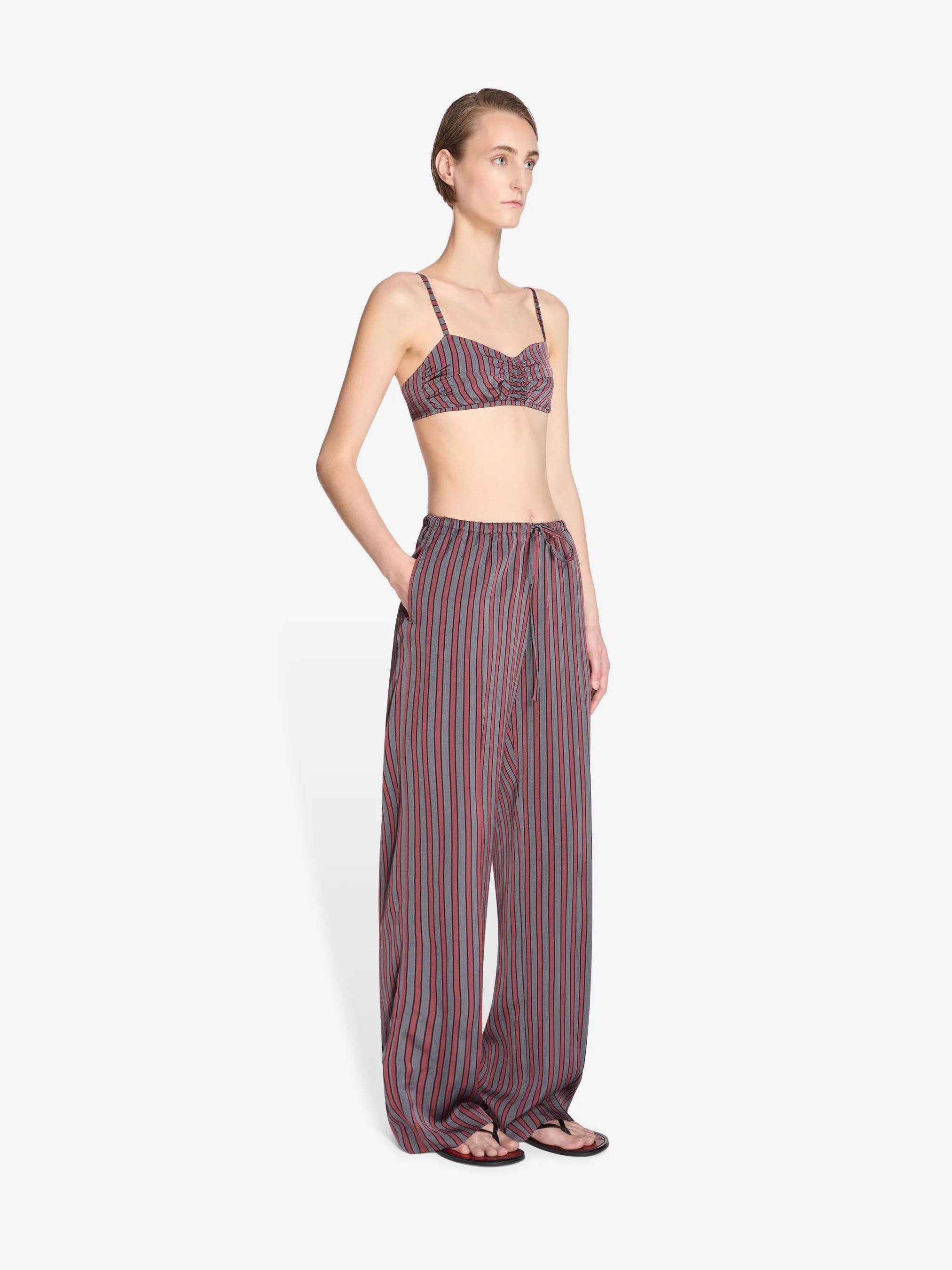 Elasticated viscose silk pants sold by Dries Van Noten product image thumbnail 3