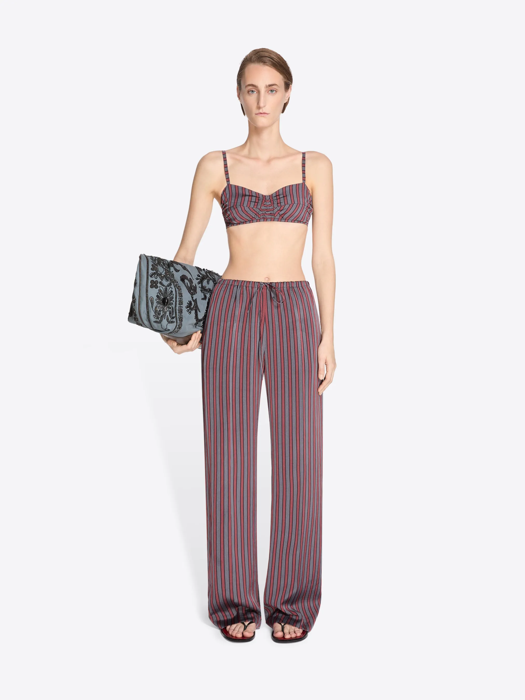 Elasticated viscose silk pants sold by Dries Van Noten product image thumbnail 2