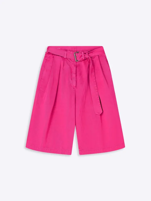 Belted overdyed shorts sold by Dries Van Noten