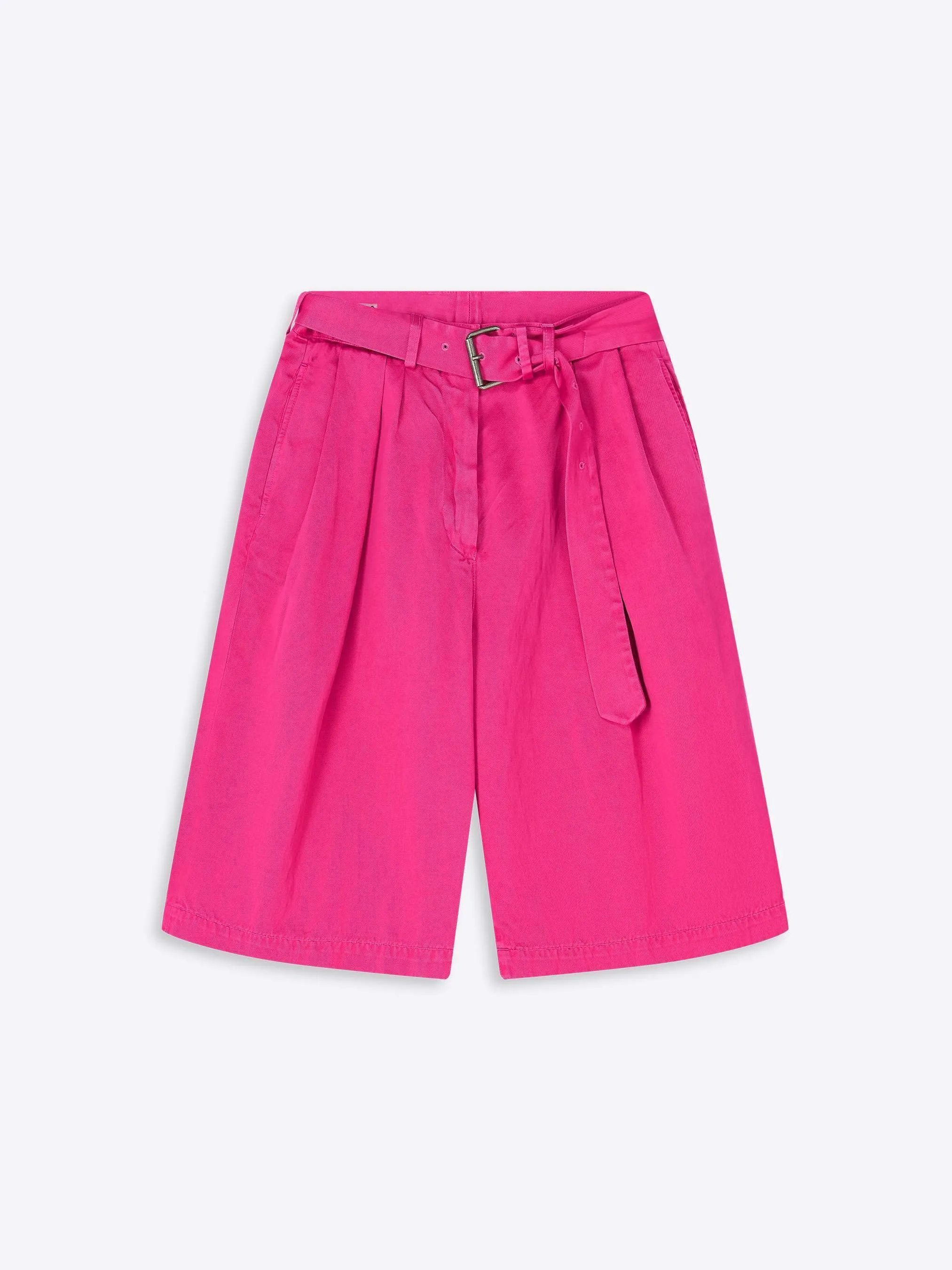 Belted overdyed shorts sold by Dries Van Noten