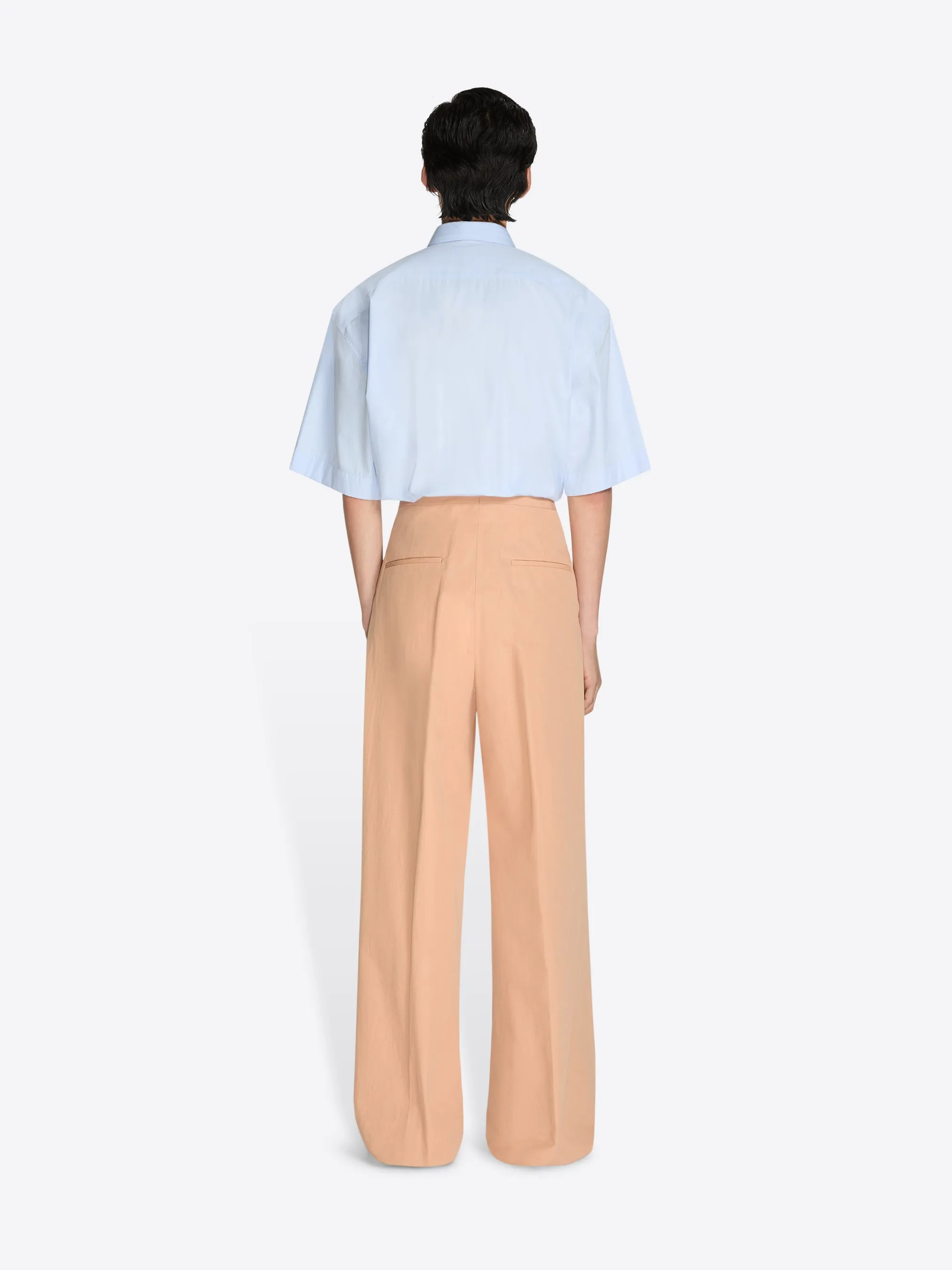 Pleated cotton poplin pants sold by Dries Van Noten product image thumbnail 4
