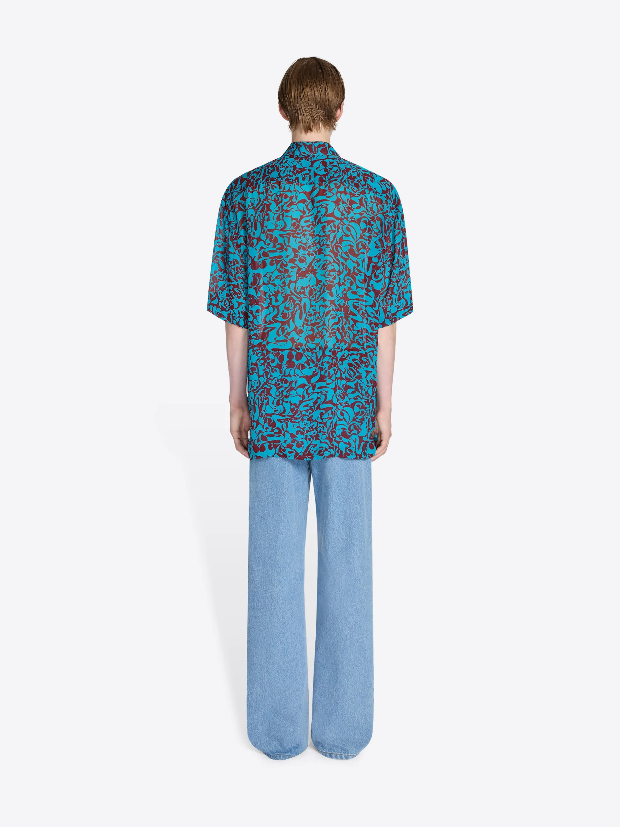 Short sleeve viscose shirt sold by Dries Van Noten product image thumbnail 4