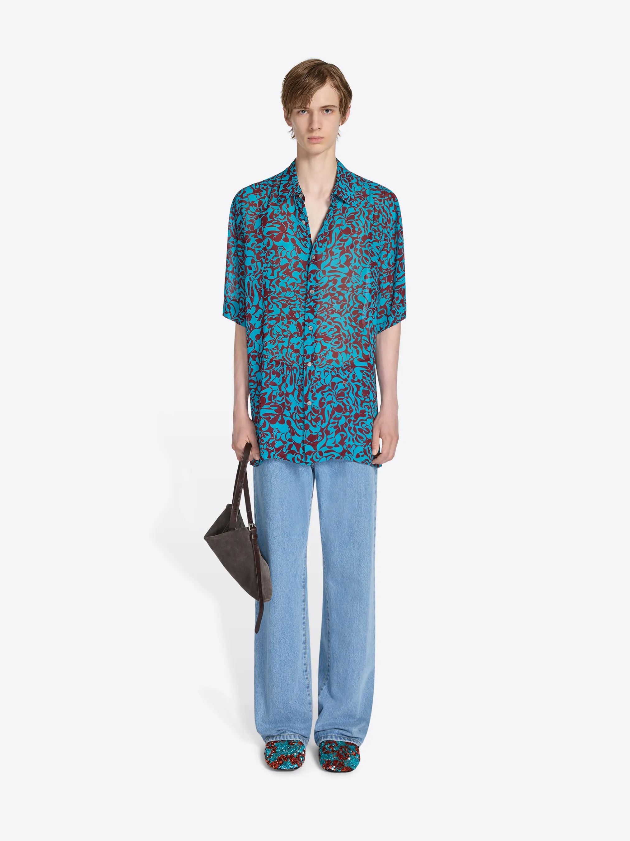 Short sleeve viscose shirt sold by Dries Van Noten product image thumbnail 2