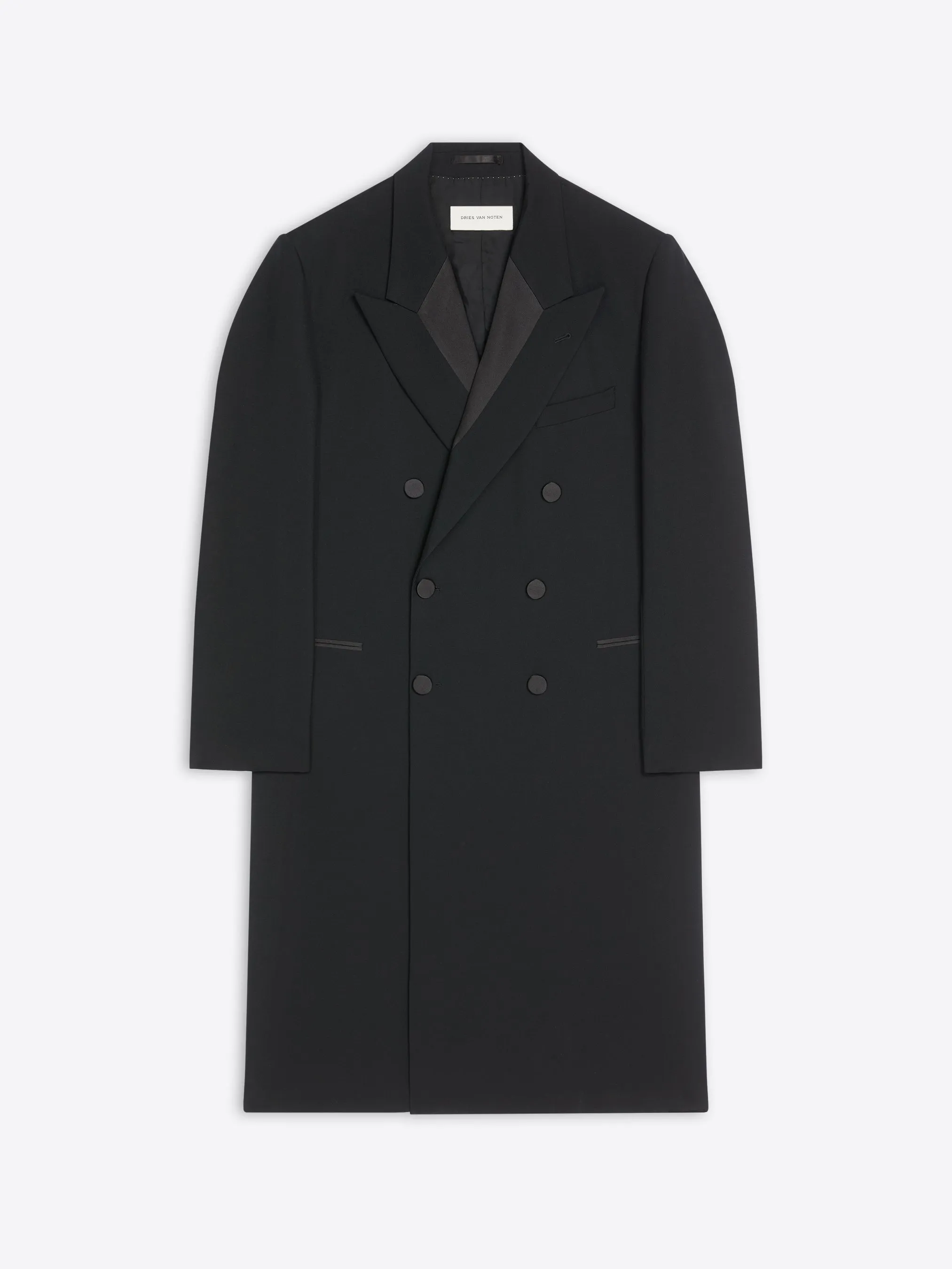 Wool tuxedo coat sold by Dries Van Noten