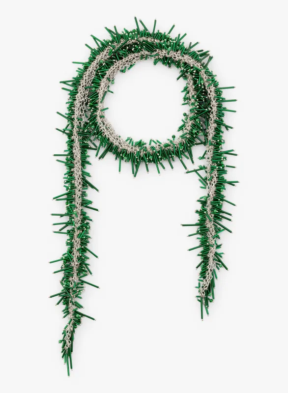 Embroidered scarf necklace sold by Dries Van Noten