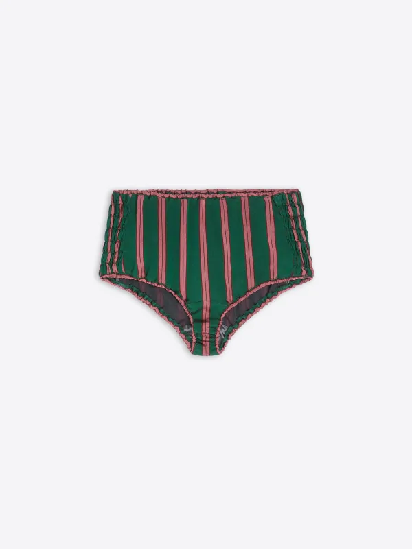 Striped micro shorts made by Dries Van Noten