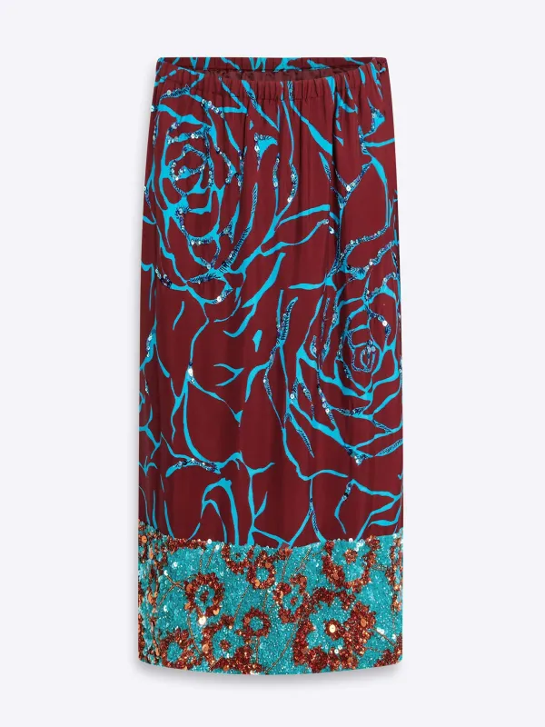 Embroidered skirt made by Dries Van Noten