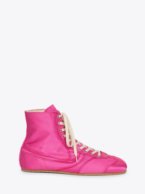 Satin high top sneakers sold by Dries Van Noten