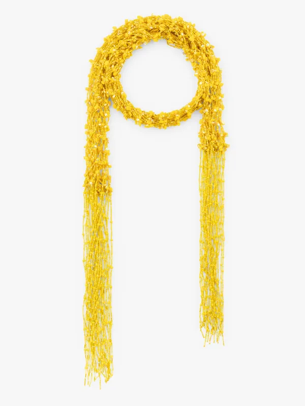 Embroidered scarf necklace sold by Dries Van Noten