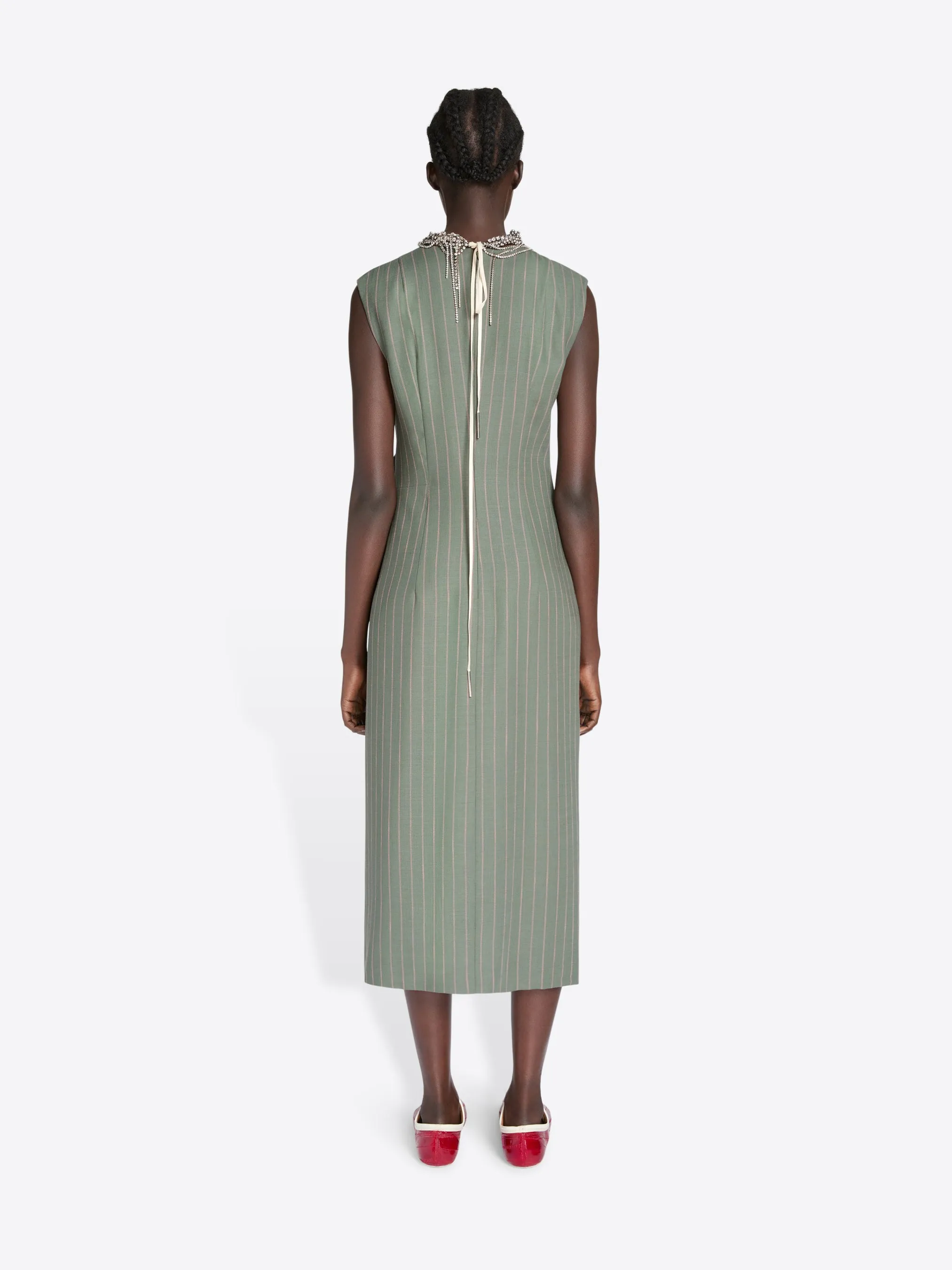 Fitted draped dress sold by Dries Van Noten product image thumbnail 4