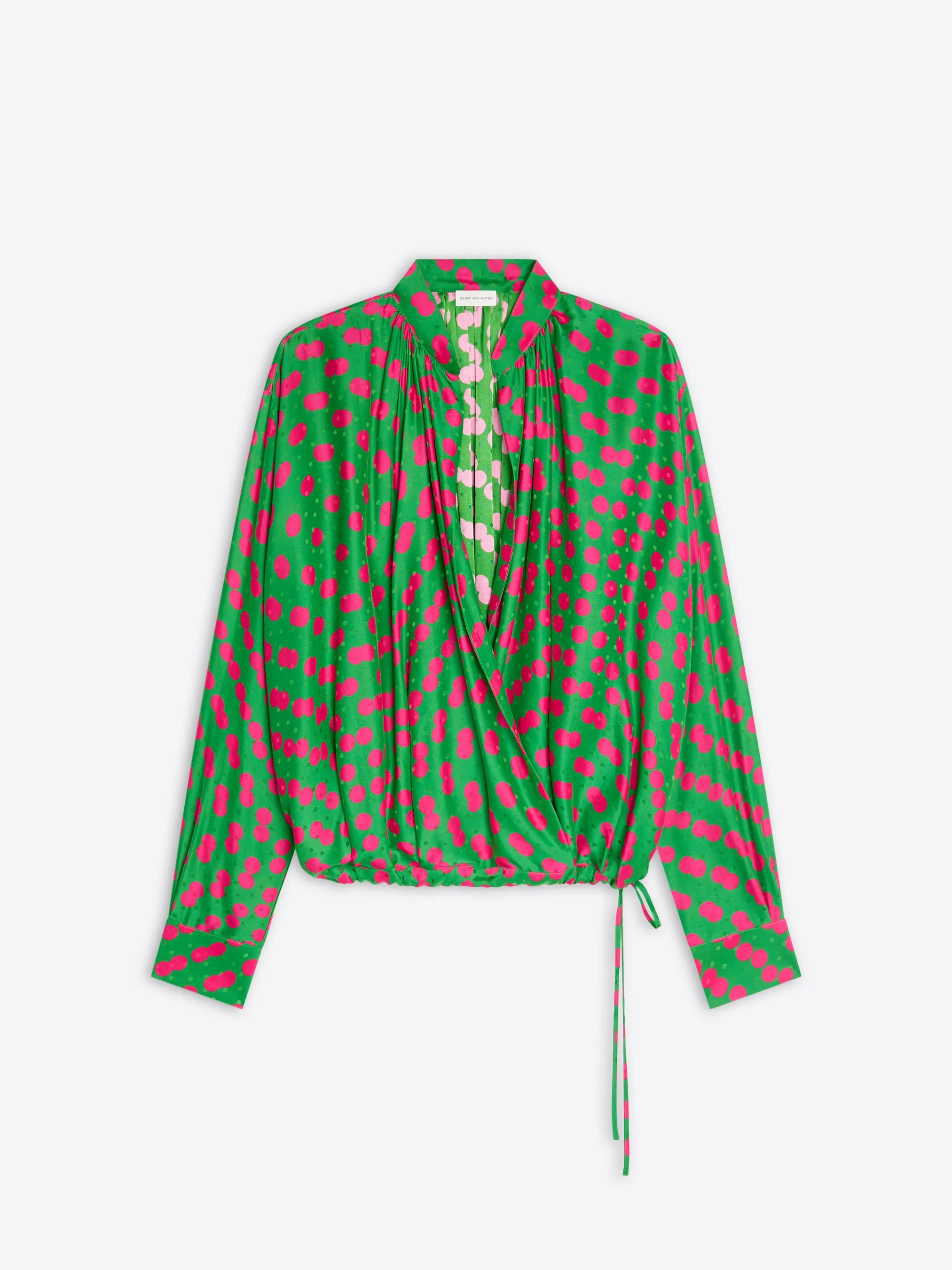 Viscose wrap shirt sold by Dries Van Noten