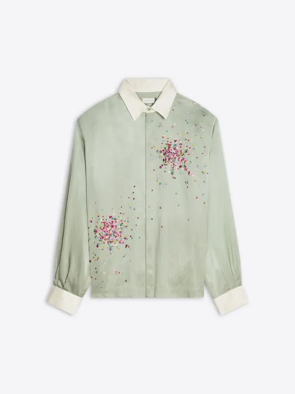 Embellished viscose shirt made by Dries Van Noten