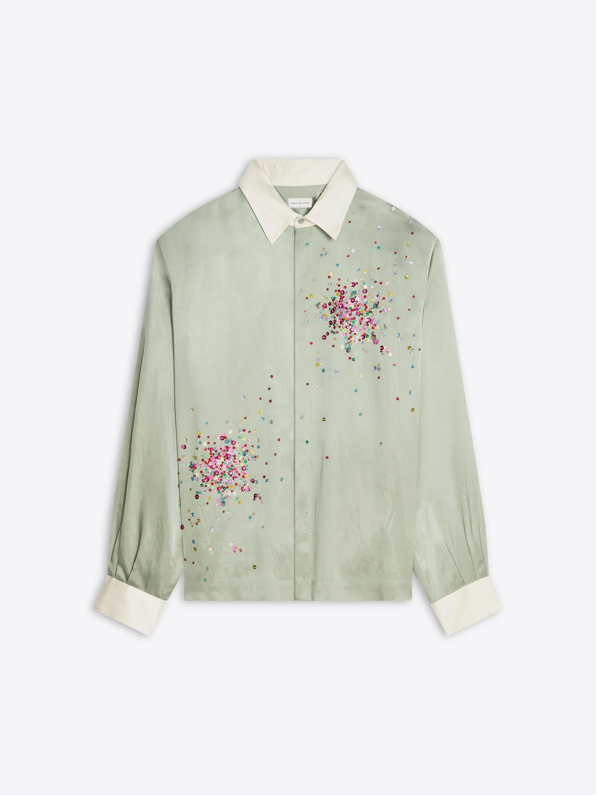 Embellished viscose shirt sold by Dries Van Noten