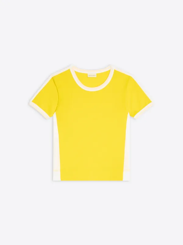 Fitted contrast tee sold by Dries Van Noten