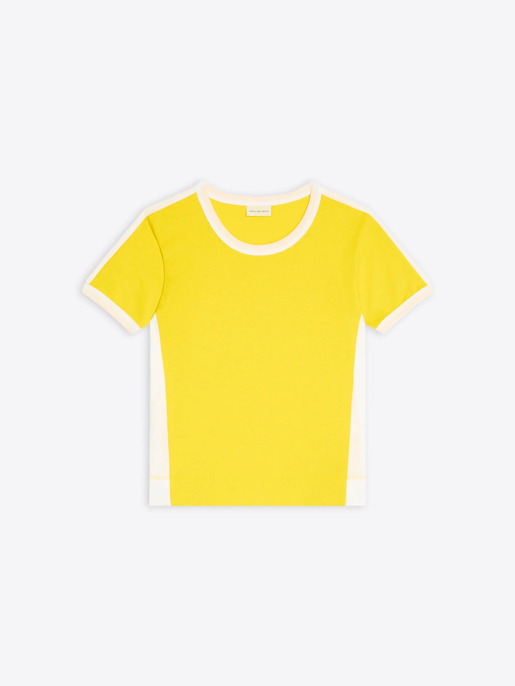 Fitted contrast tee sold by Dries Van Noten