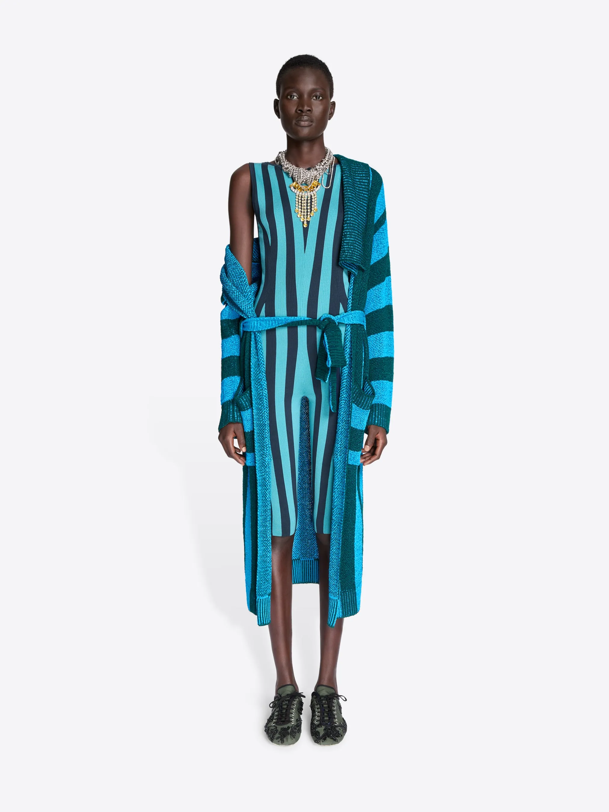 Loose belted cardigan sold by Dries Van Noten product image thumbnail 2