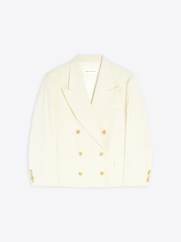 Oversized double breasted blazer sold by Dries Van Noten