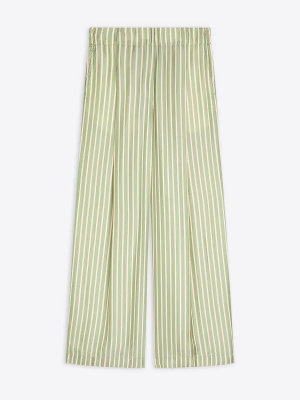 Wide pleated pants made by Dries Van Noten