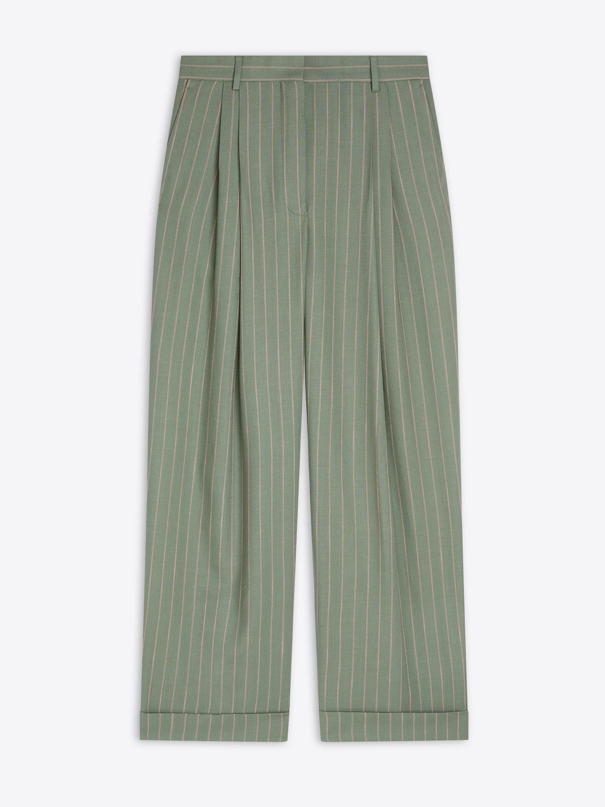 Pleated pants sold by Dries Van Noten