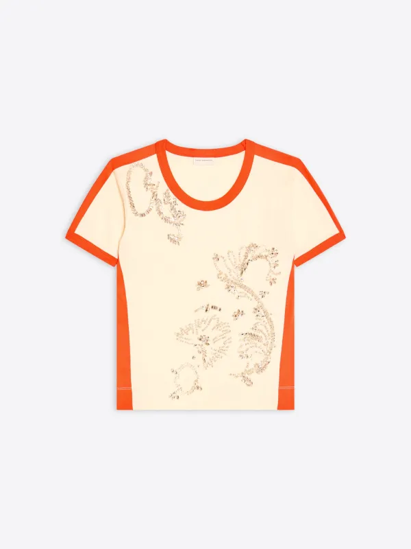 Fitted embroidered tee sold by Dries Van Noten