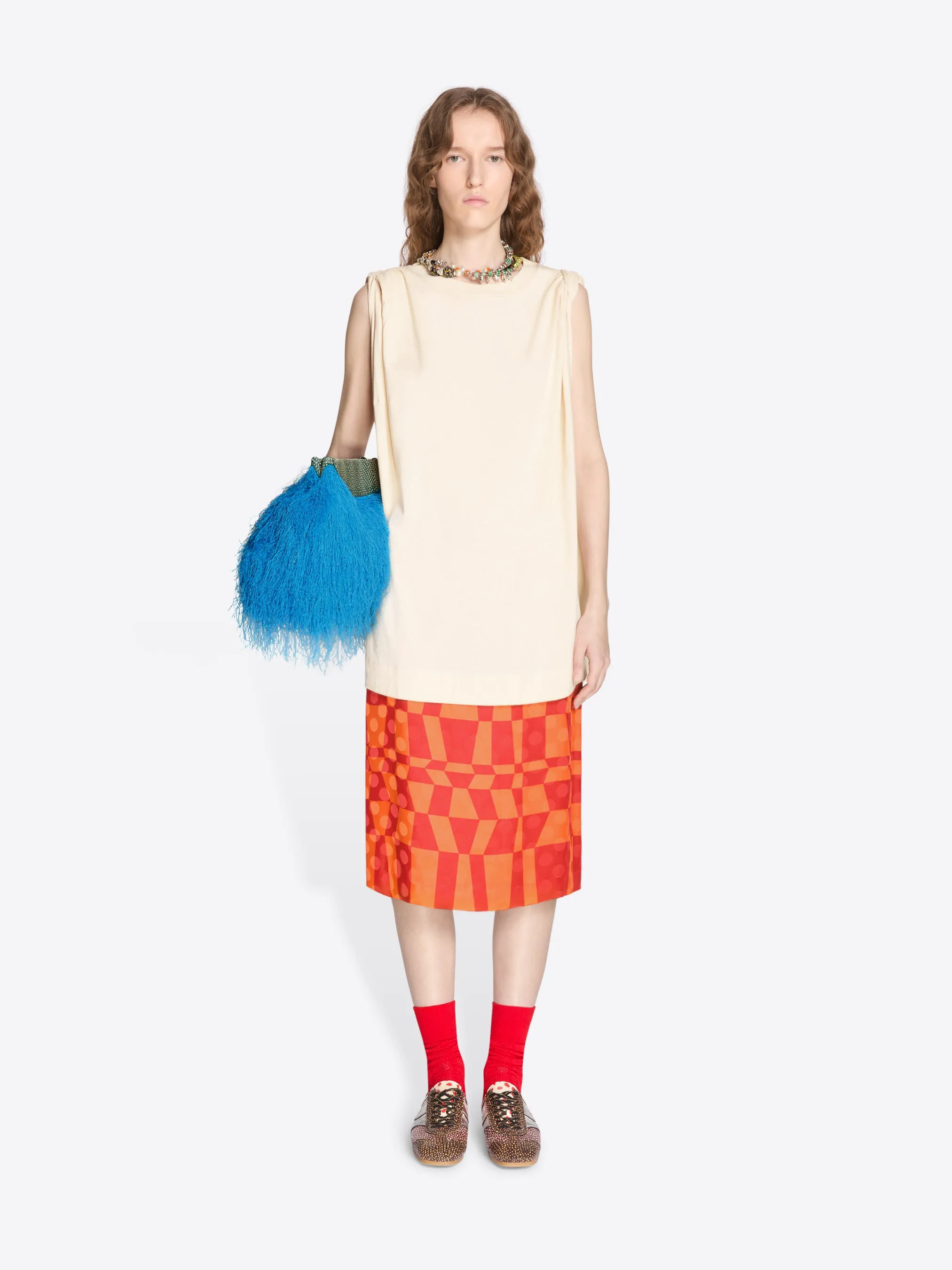 Loose sleeveless tee sold by Dries Van Noten product image thumbnail 2