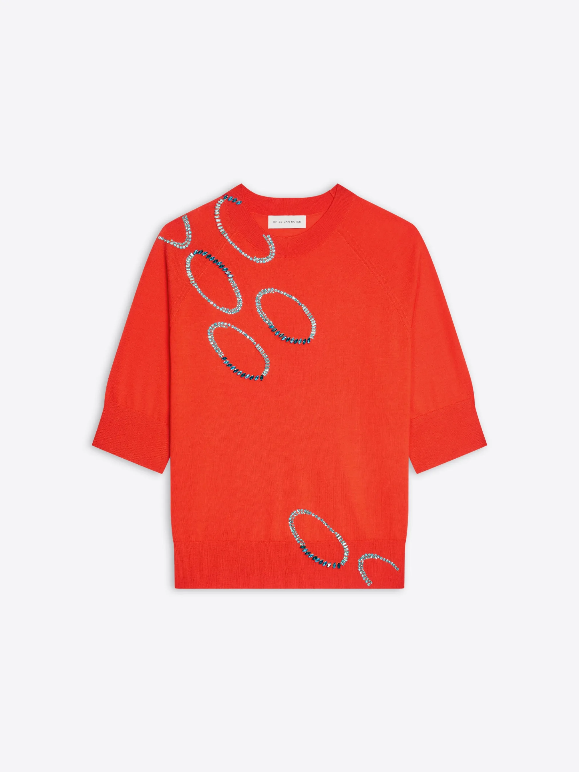 Embroidered merino sweater sold by Dries Van Noten product image thumbnail 5