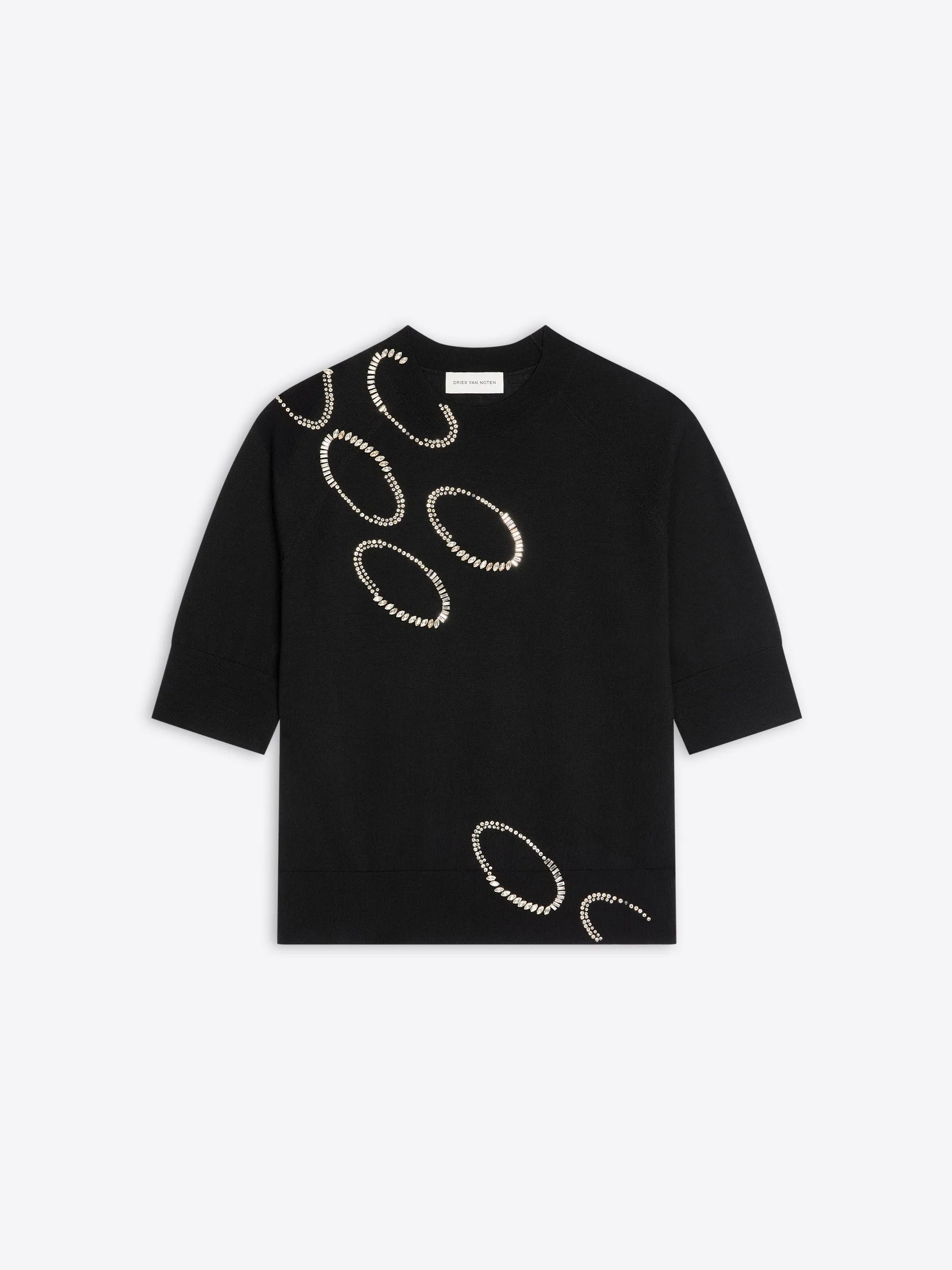 Embroidered merino sweater sold by Dries Van Noten